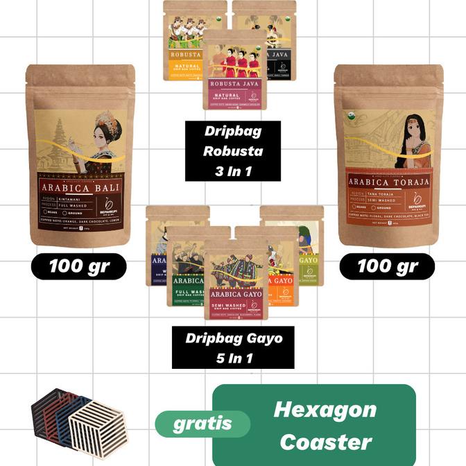 

Paket 5 CAKAP - GRATIS Hexagon Coaster