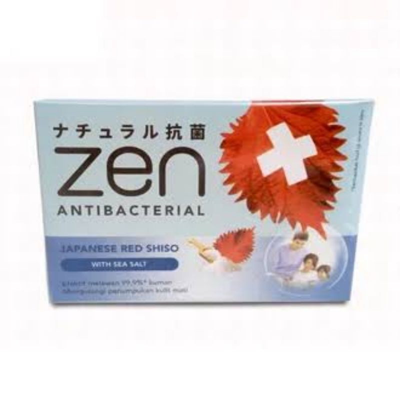 ZEN Antibacterial Bar Soap | Sabun Mandi Batang Kesehatan | Sea Salt 80 gr