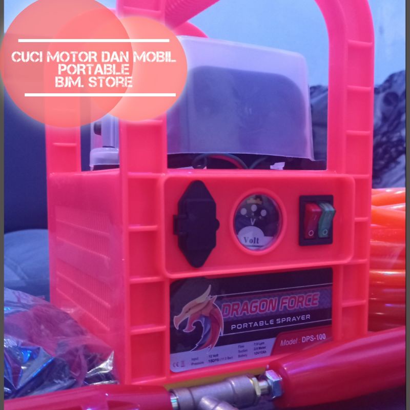 MESIN CUCI MOTOR DAN MOBIL PORTABEL / MESIN CUCI PORTABEL / ALAT SEMPROT KUAT