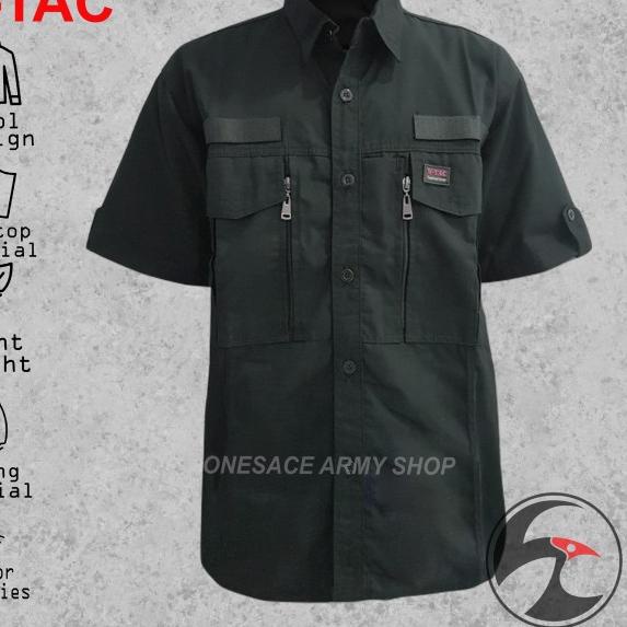 kemeja tactical w-tac lengan pendek - Putih, S