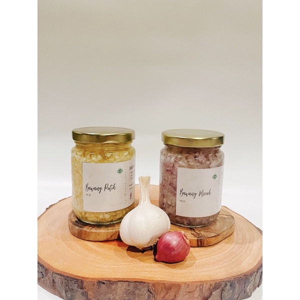 

Baceman Bawang Putih, Merah, Bombay dalam Canola Oil