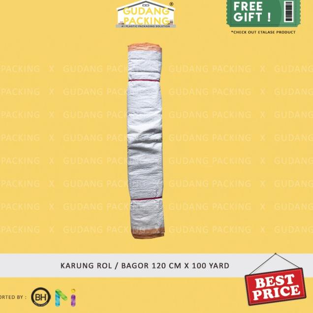 

Karung Bagor/ Karung Rol/ Karung Ngebal 120cm x 100 Yard - Rol- Bagor 100y