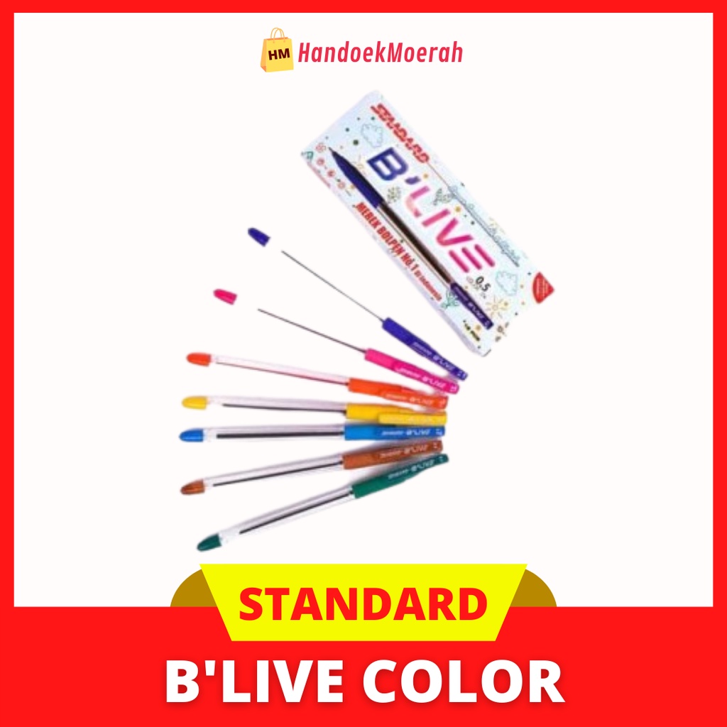 

Pulpen Standard B'LIVE Color Ink - 0.5 mm