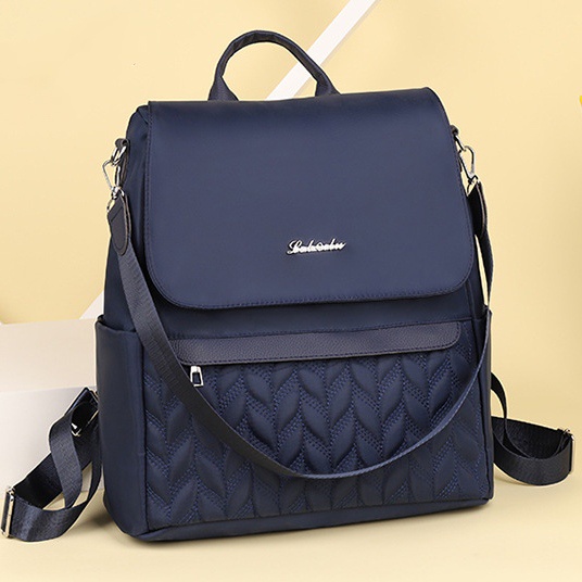 TAS RANSEL WANITA BACKPACK IMPORT ANTI AIR NAVY HAROGA PREMIUM PUNGGUNG GENDONG SEKOLAH REMAJA KULIAH KERJA FASHION KEKINIAN KOREA TA693N1 BRANDED BATAM