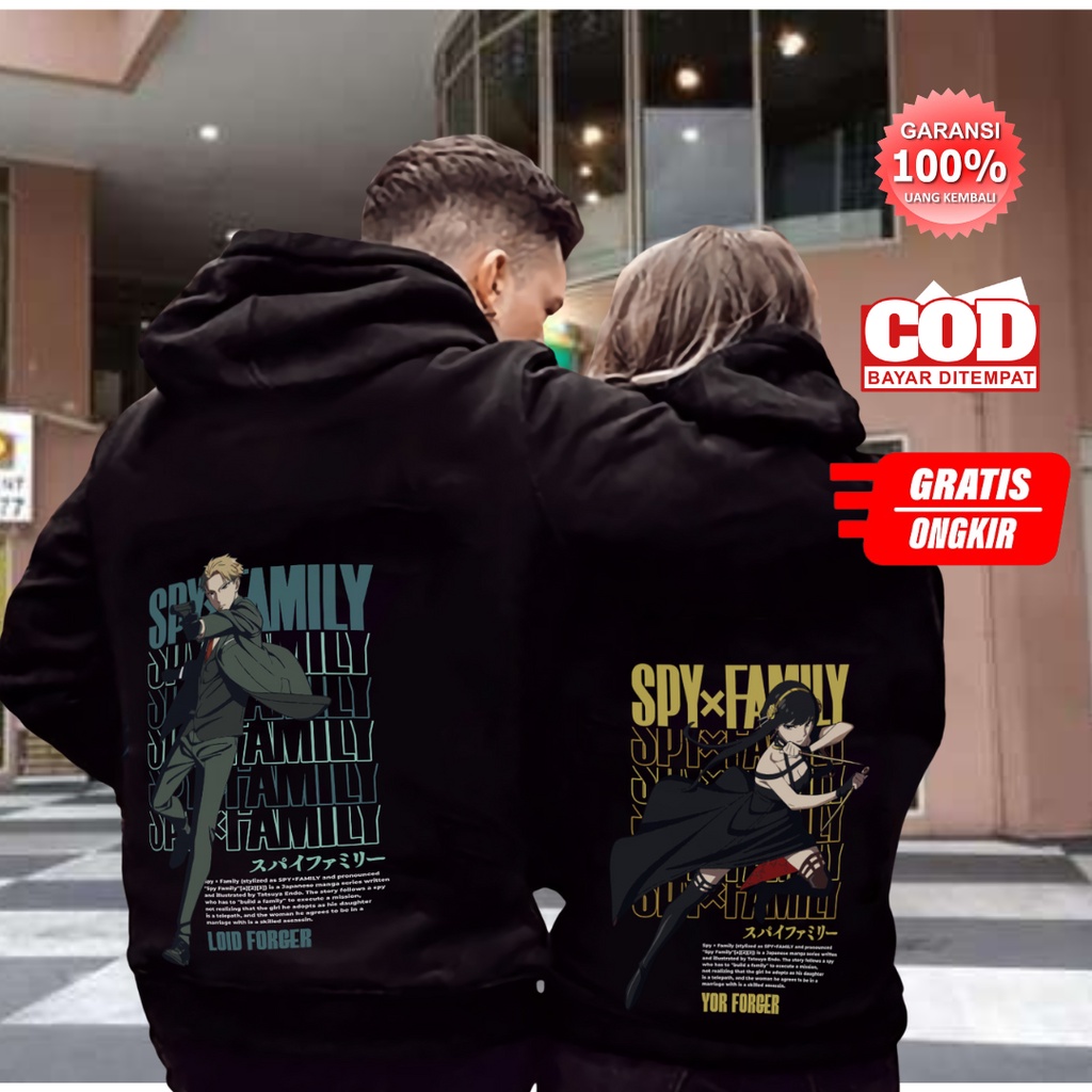 Anya Anime Kaus Hodi Spy X Family Hoodie Kawaii Kartun Pria/Wanita Kaus Atasan Harajuku Uniseks Pasangan Hoodie Plus Fashion Streetwear