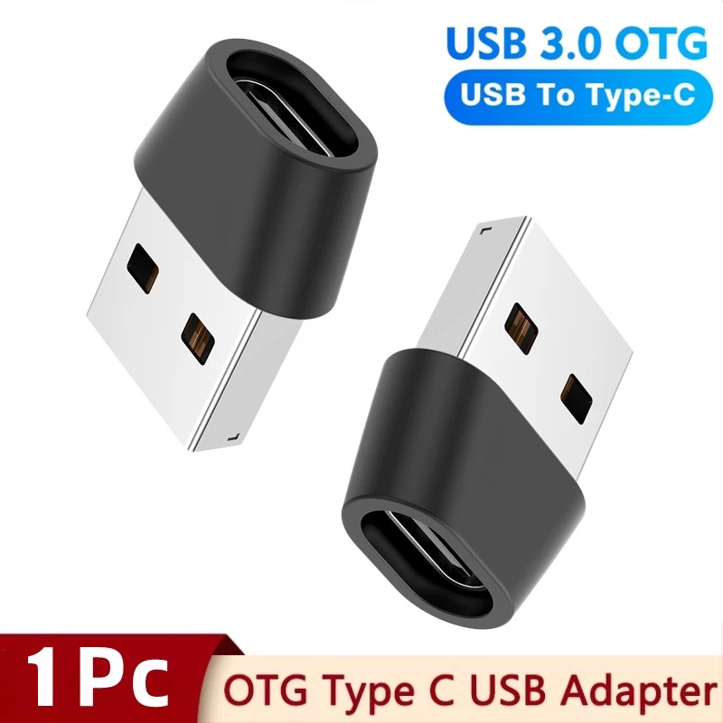 1pc Adapter OTG USB Ke Tipe-C Fast Charging Untuk Macbook / Samsung / Xiaomi / Huawei / iPhone / Airpods Pro