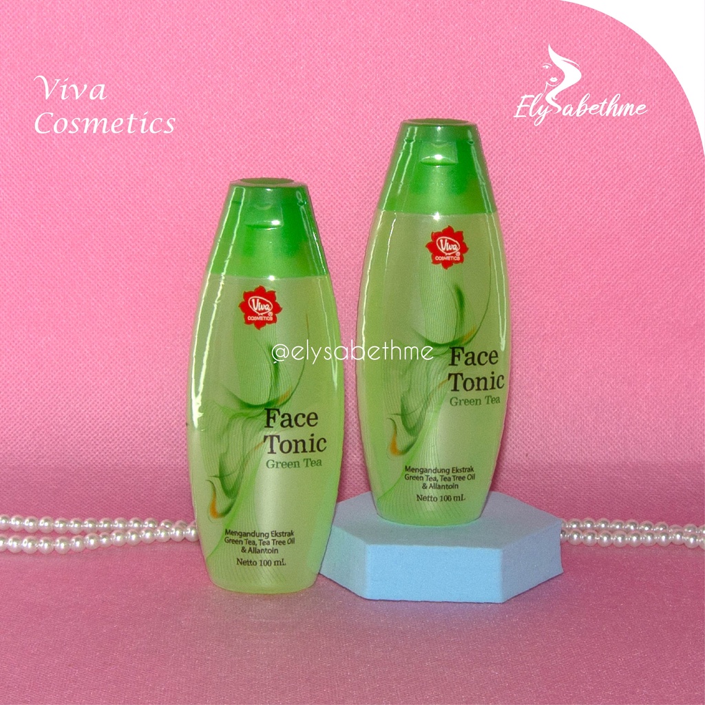 ✿ELYSABETHME✿ (🆅🅸🆅🅰) Viva face tonic pembersih wajah toner penyegar angkat makeup dan bedak