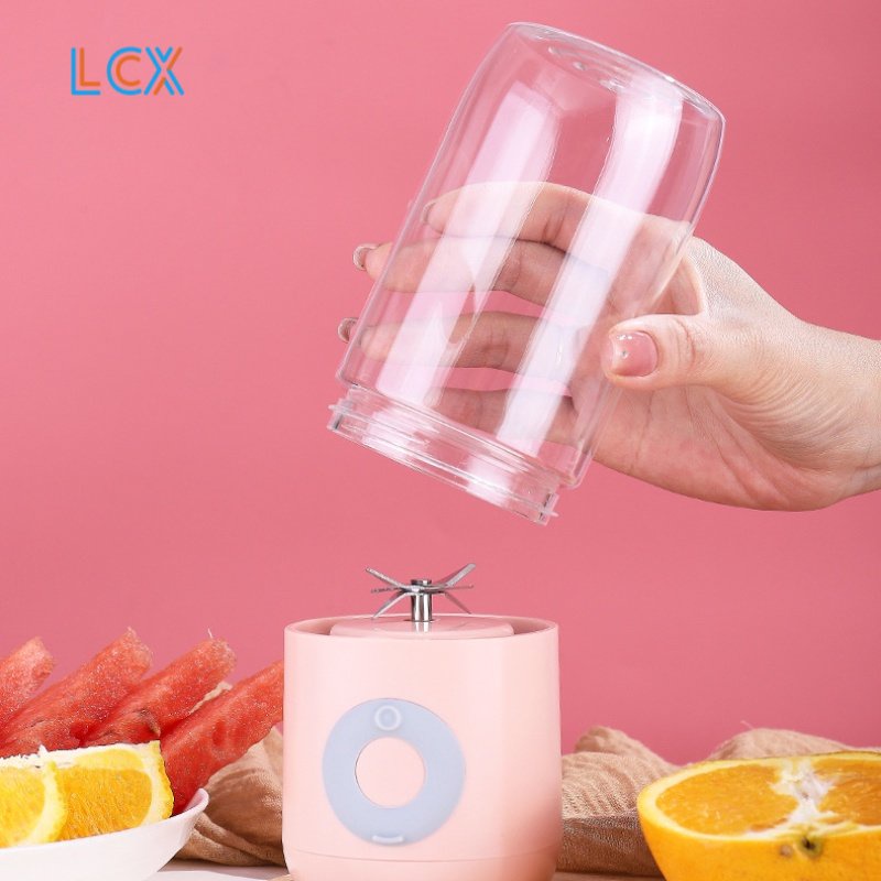 LCX Rechargeable Mini Portable Juicer 500ML Blender Jus Mini Alat Jus Portable Listrik VS-1852