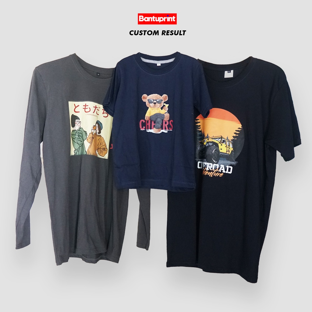 Kaos Sablon Satuan Kualitas Premium Bantuprint