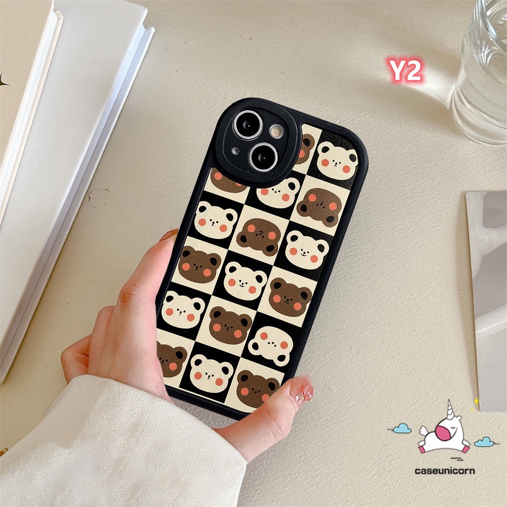 Case Beruang Lucu Korea Vivo Y51A Y02 Y36 Y15s Y20 Y16 Y35 Y11 Y22 Y22s Y21s Y20i Y33s V25 Y12i Y12 Y21 Y15 Y17 V23E V23 Y31 Y91C Y53s Y51 Y50 Y15A Y91 Y95 Y20s Y30 Casing Kartun Lembut