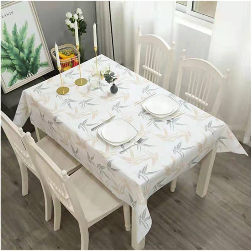 (SerbaSerbi)Alas Meja Ruang Tamu Anti Air Tebal Premium /Taplak Meja Kotak 4 Kursi Bahan Pvc Taplak Meja Pesta Table Cloth 137x120 Cm Terlaris