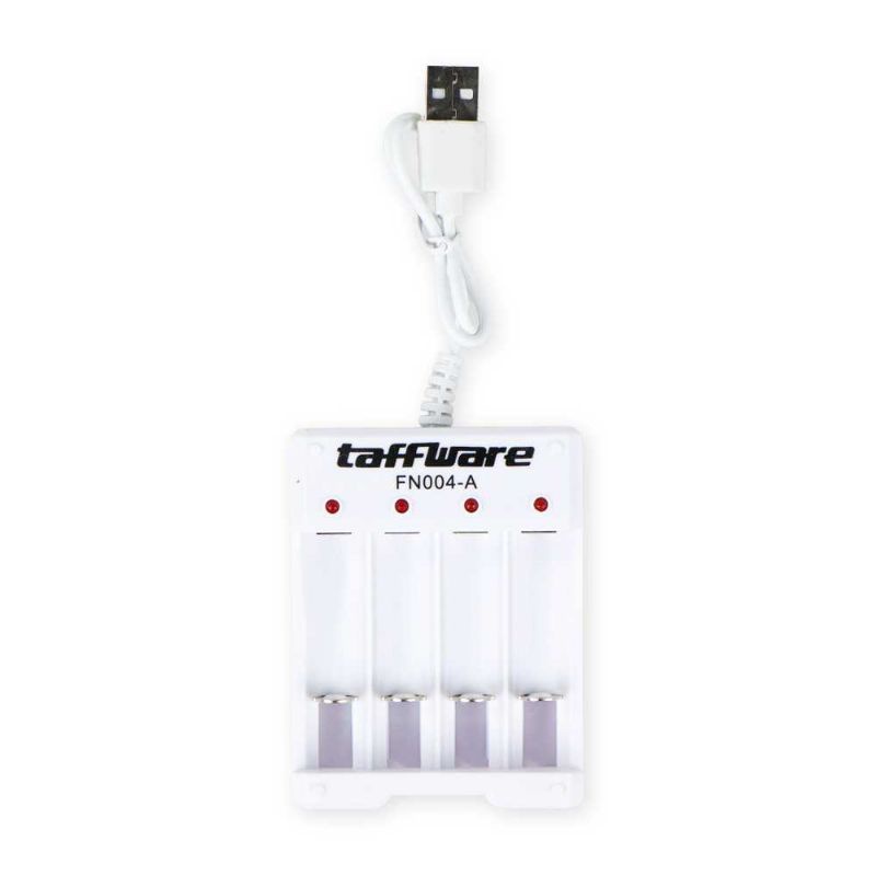 Taffware Charger Baterai USB Plug 4 slot for AA/AAA - FN004-A Taffware Charger Baterai USB Plug 4 slot for AA/AAA - B-04