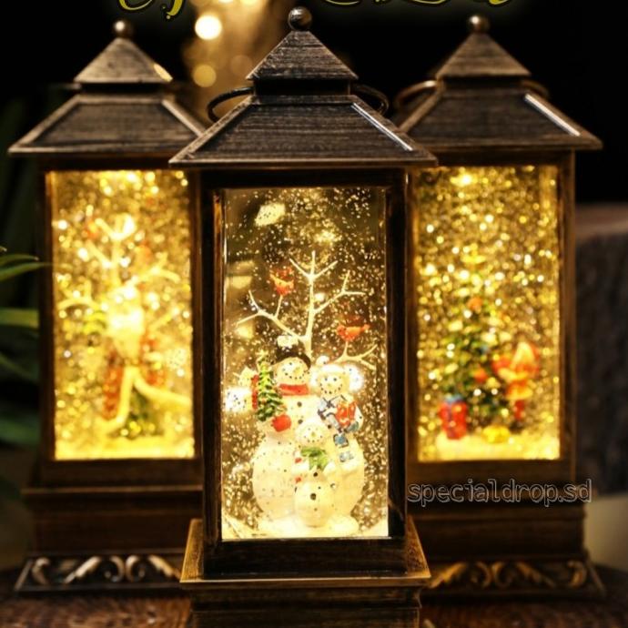 

BEST QUALITY - KOTAK MUSIK NATAL LAMPU DEKORASI ORNAMEN HADIAH NATAL SANTA SNOWMAN