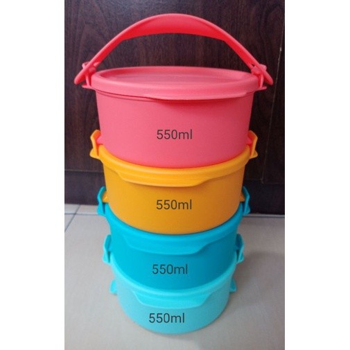 Tupperware Small Click To Go Fun Click To Go 4 susun