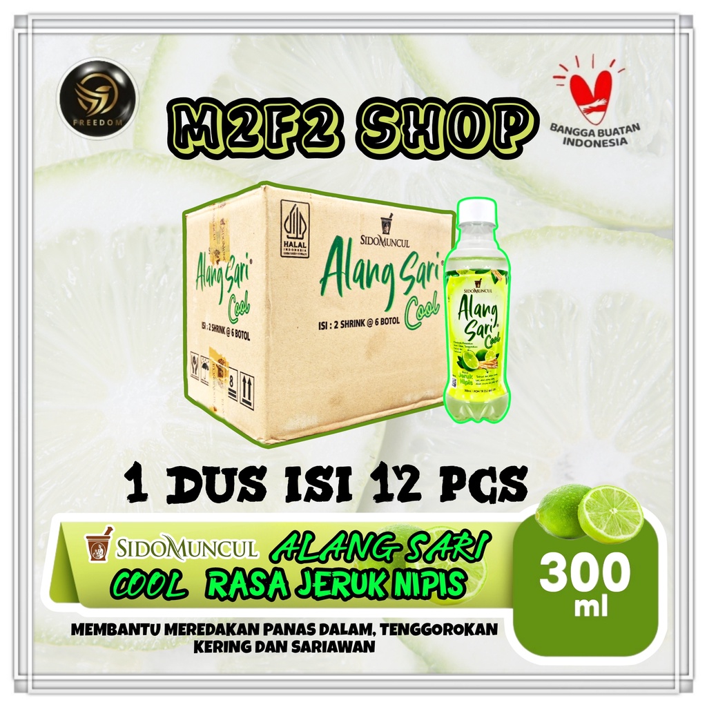 

Sido Muncul Minuman Alang Sari Cool Botol Pet | Jeruk Nipis - 300 ml (Kemasan Karton)