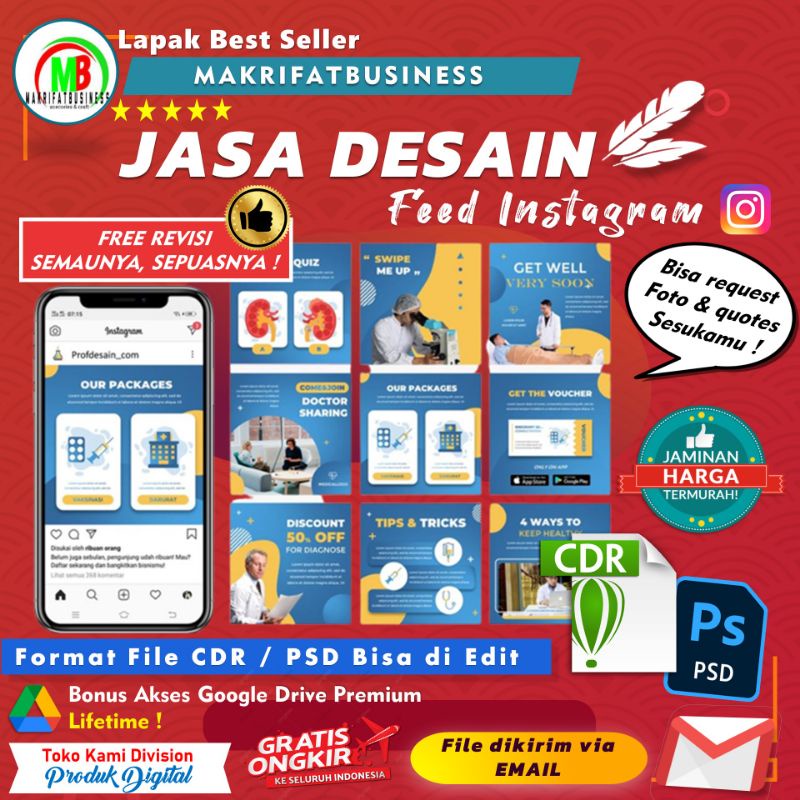 Jual JASA DESAIN PROMOSI FEED INSTAGRAM FACEBOOK DAN SEMUA MEDIA SOSIAL ...