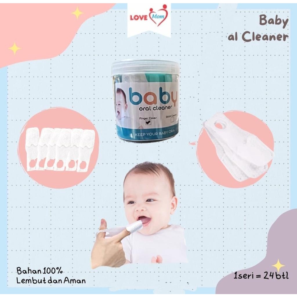 LOVE MOM ORAL CLEANER FINGER ISI 1 / KASA PEMBERSIH LIDAH BAYI