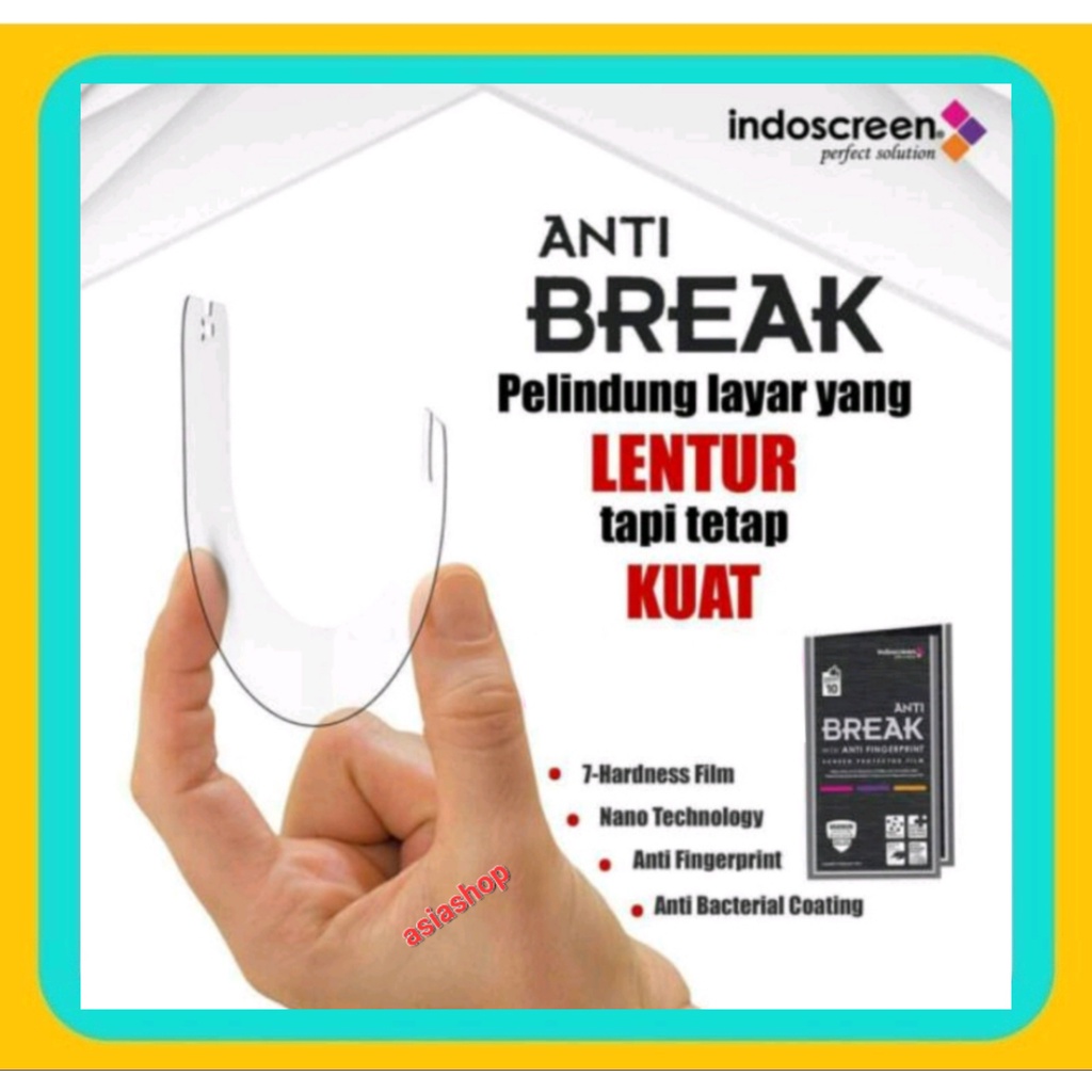 Anti Break Xiaomi Redmi 9 9A 9C 9T 8 8A 7 7A Note 7 8 Pro Note 9 11 10 Pro 10s K20 Pro Mi9T Mi 9 SE 10T 11 Lite - Indoscreen AntiGores Tpu Not Tempered Glass