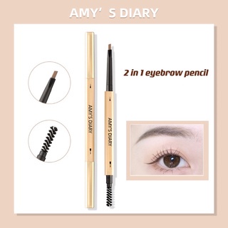 [PAKET HEMAT] Amy'sDiary Eye Makeup Set Eyeshadow Eyebrow Gold Eyeliner Maskara Waterproof 4 In 1 I