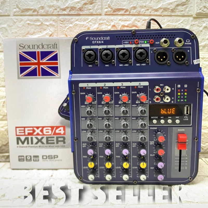 Mixer Soundcraft EFX 6/4 USB - Bluetooth 4 Channel