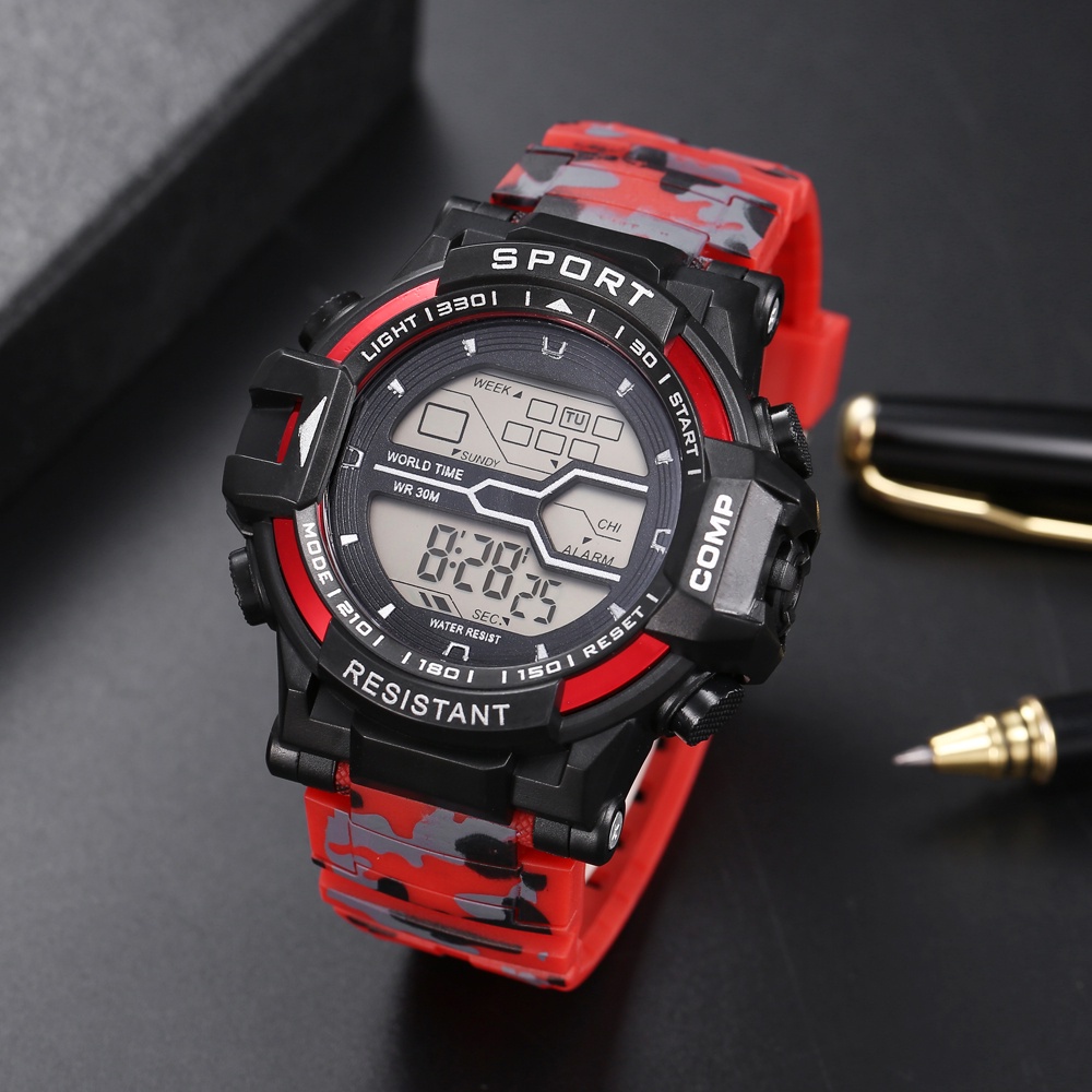 JAM Tangan PRIA Water Resist STRAP RUbber Import Water poof WATCH analog sport MEN M50 M49 M06