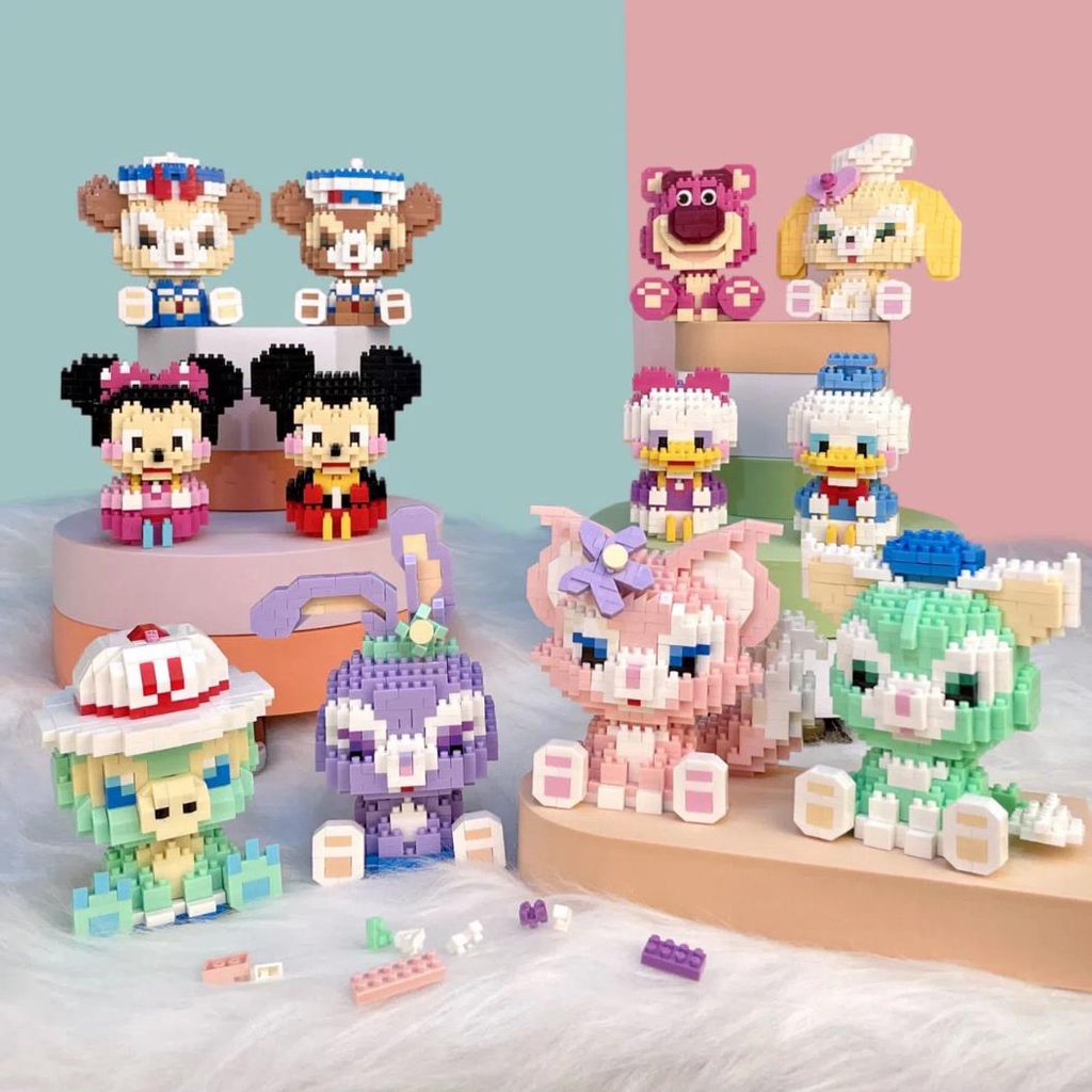 [IN Stock] Blok Bangunan Partikel Kecil Kuromi My Melody Hello Kitty Sanrio Rakitan Mainan Hadiah Anak Perempuan Seri Pop Doll DIY Dekorasi Puzzle