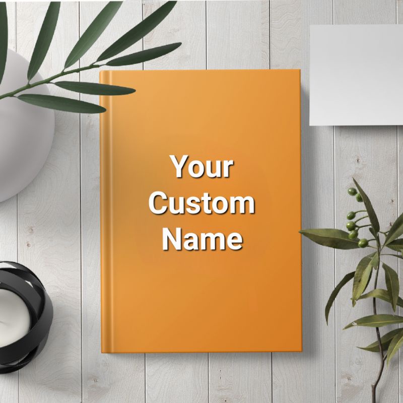 

Notebook custom, Ukuran A5 hardcover/jasa finishing hard cover