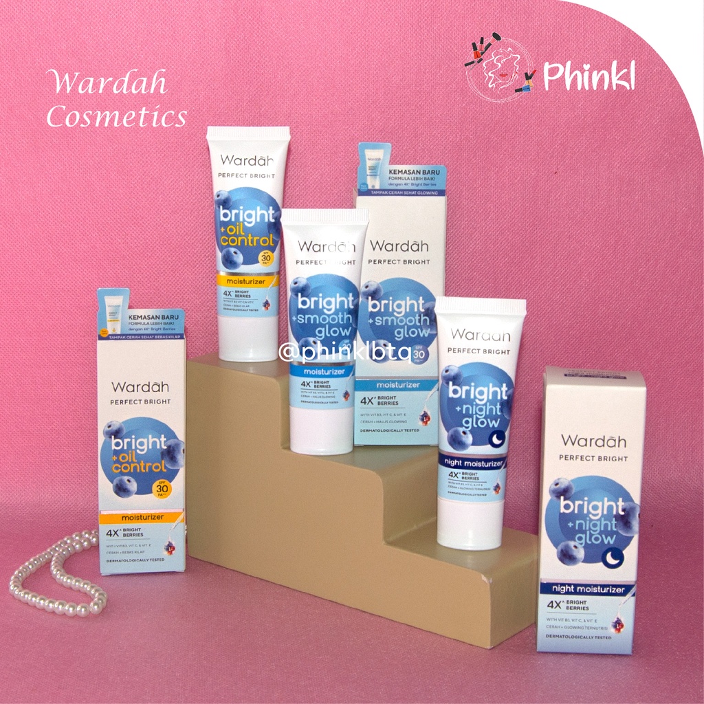 `ღ´ PHINKL `ღ´ ᘺᗩᖇᕲᗩᕼ  Wardah Perfect Bright Moisturizer pekembab moist pencerah wajah spf 30