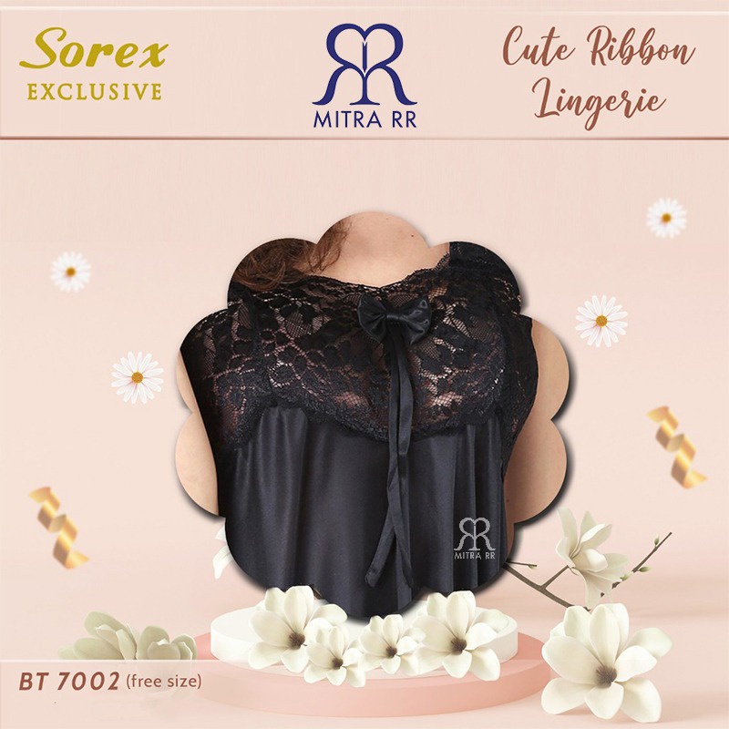 Sorex Lingerie Premium Satin Lace Dress/ Sorex 7002 Sleepwear Free Size Fit to XL