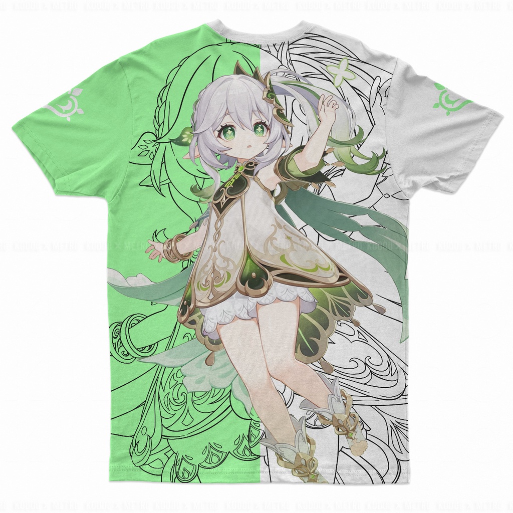 Tshirt Nahida Fullprint Genshin Impact Gaming Game Anime Premium Dryfit Unisex