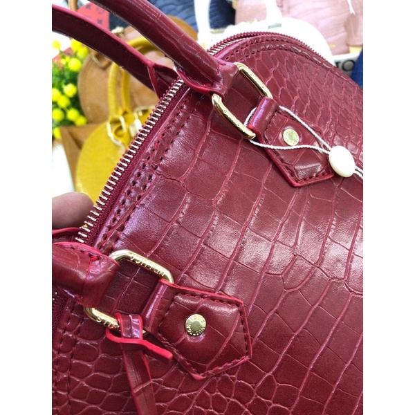 TAS WANITA/TAS CROCO/TAS alma Croco Super GEMBOK FREE BOX tali 2 +dompet uk 25cm kode 3990