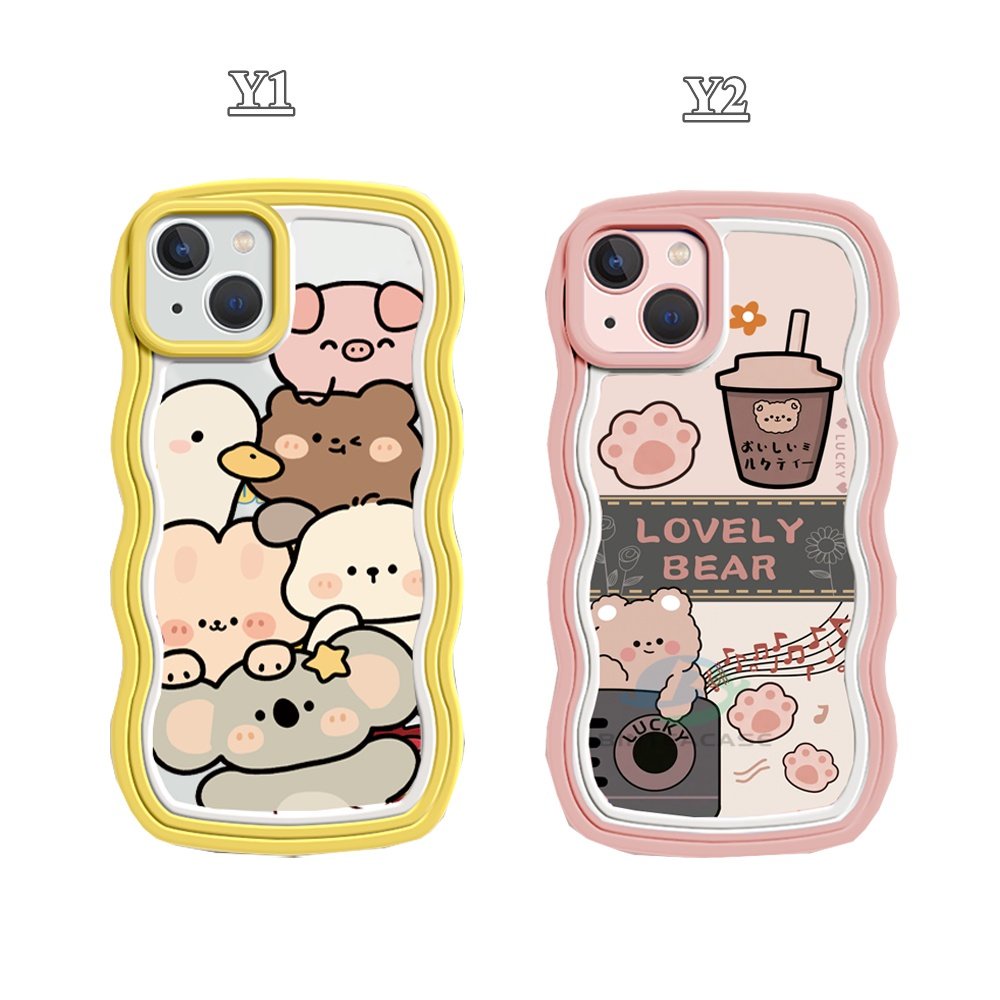 Casing TPU Redmi Note 11 Pro Note 11S 10A 10C 9A 10 9T 9 Note 10 5G 10s Note9 Note8 Poco X3 NFC M3 Motif Milk Tea