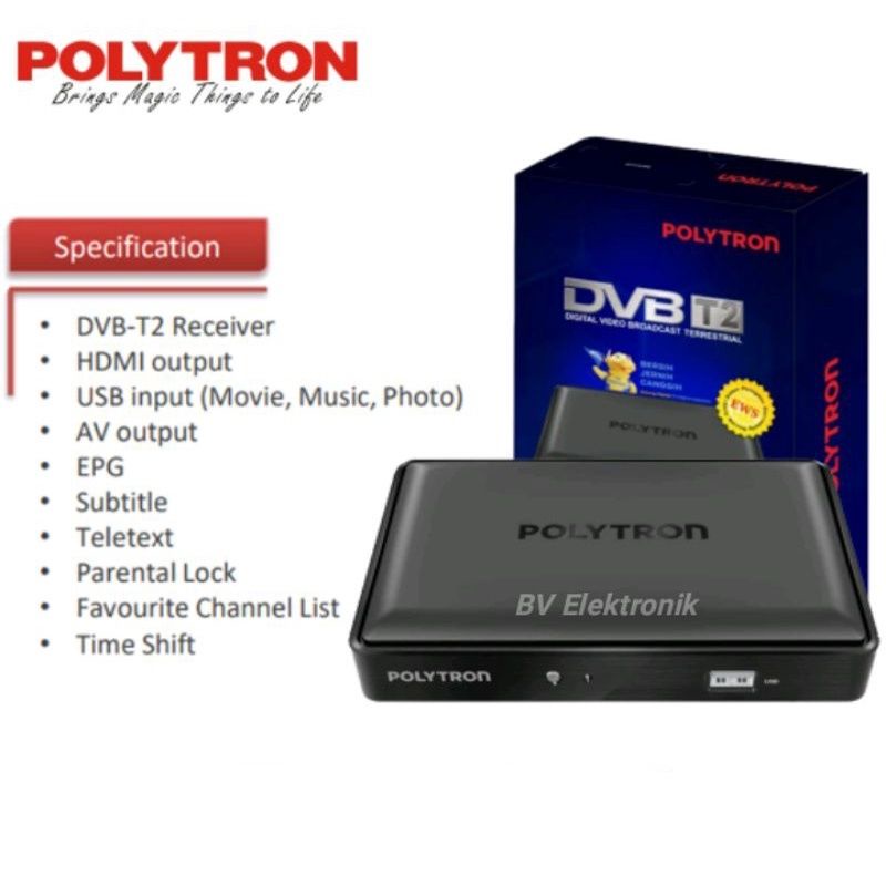 STB Digital  / Set Top Box POLYTRON TV Digital T2 DBV PDV 700 600 620 Original