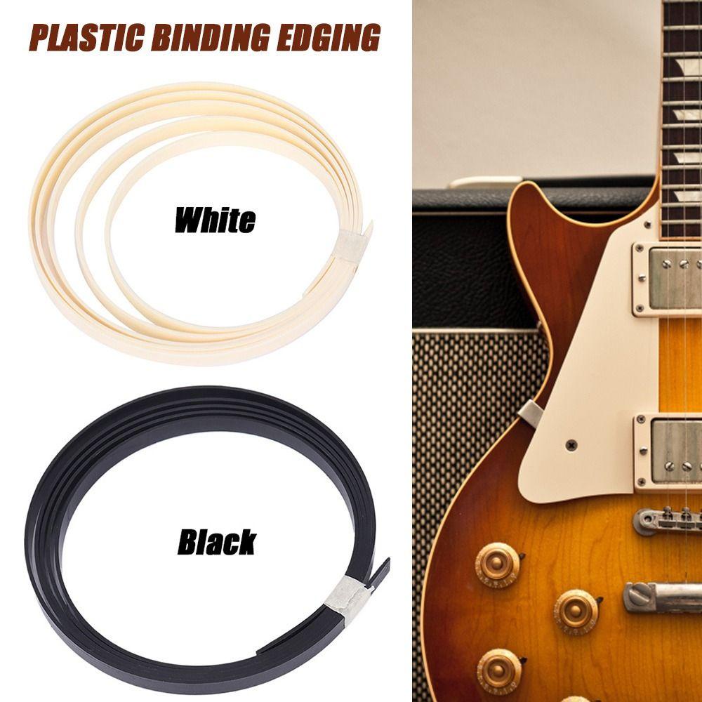 Top 2pcs Membuat Edging Strip Aksesoris Gitar Bass Ukulele Cocok Untuk Gitar Merayap Pengikat Plastik