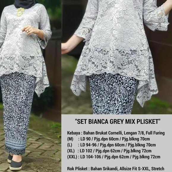 SETELAN KEBAYA BRUKAT JUMBO