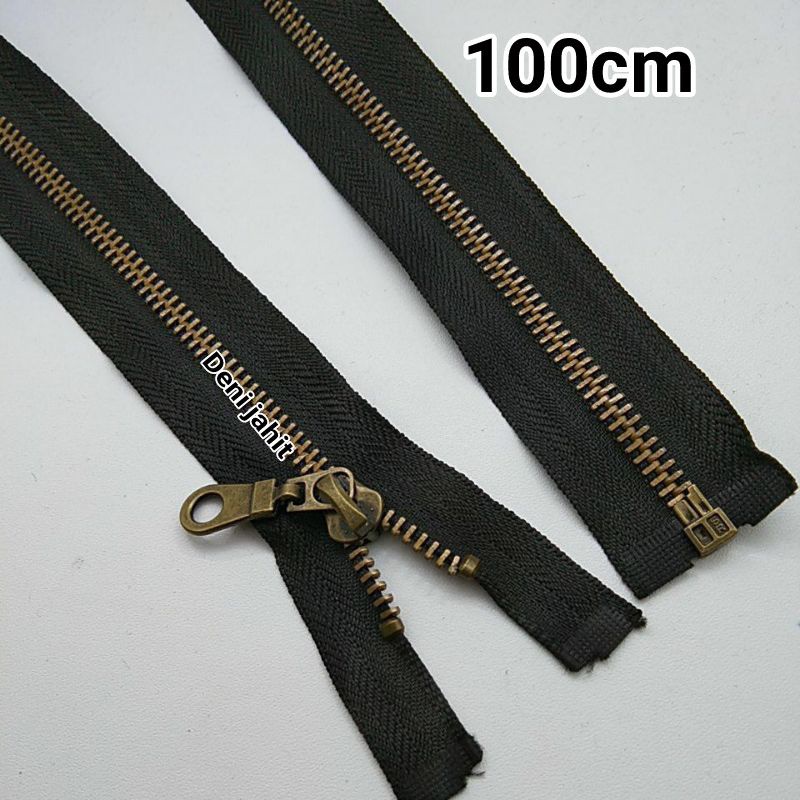 resleting gamis/resleting jaket 100cm/resleting jeans