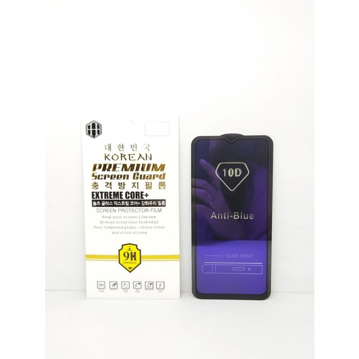 KOREAN Blue Ray 10D Realme 5 5i 5s/Realme C3 Tempered glass FULL SCREN