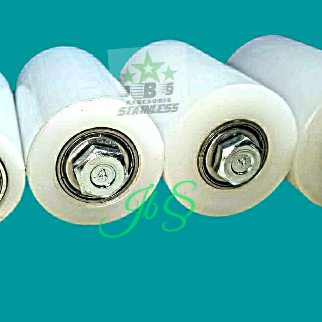 Roda Roda Nilon + Bering 47Mm Pintu Pagar Besi & Stainless Steel