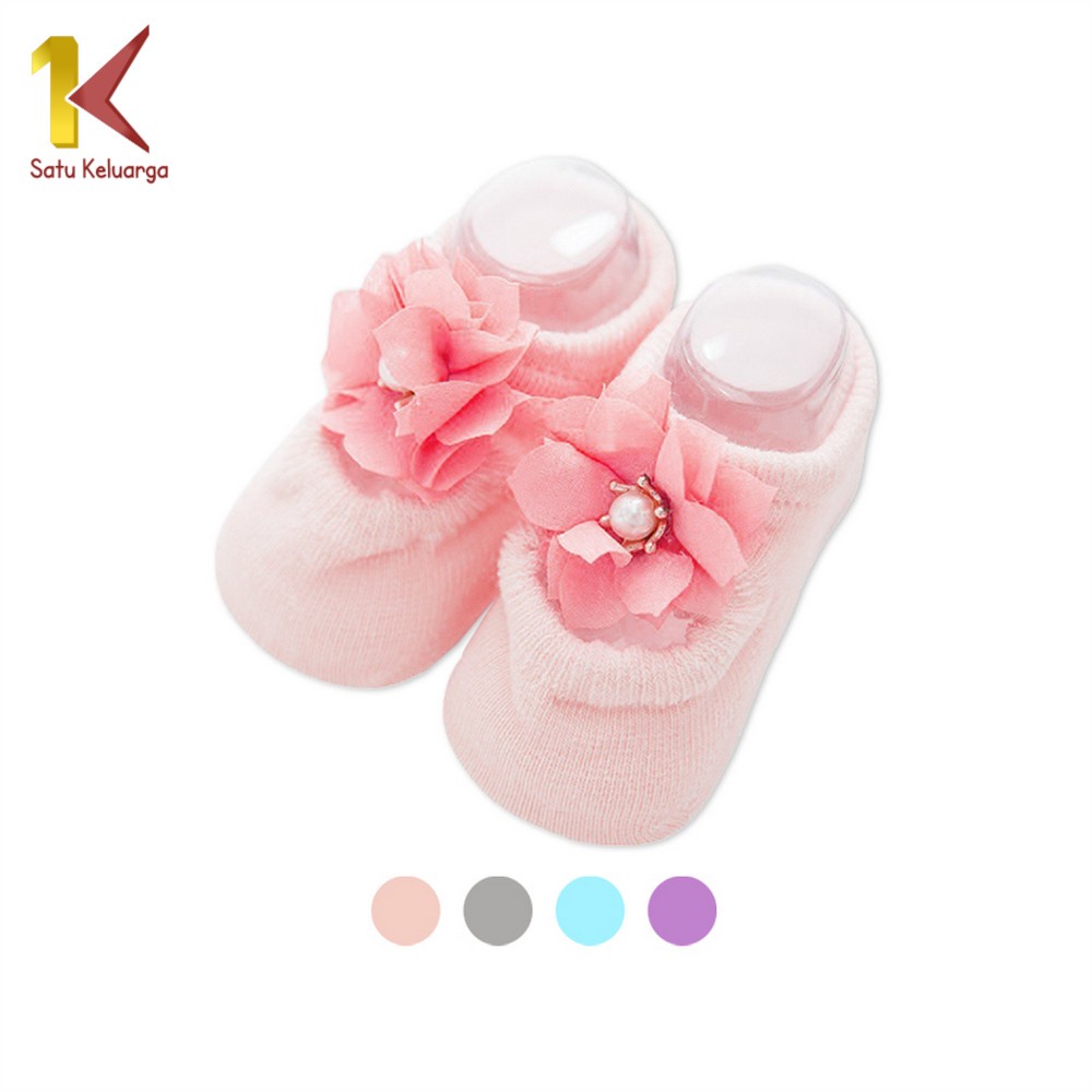 Satu Keluarga Kaos Kaki Pendek Bayi Cewek 3IN1 P212 Baby Sock Anak Perempuan Lucu Dapat 3 Pasang Mot