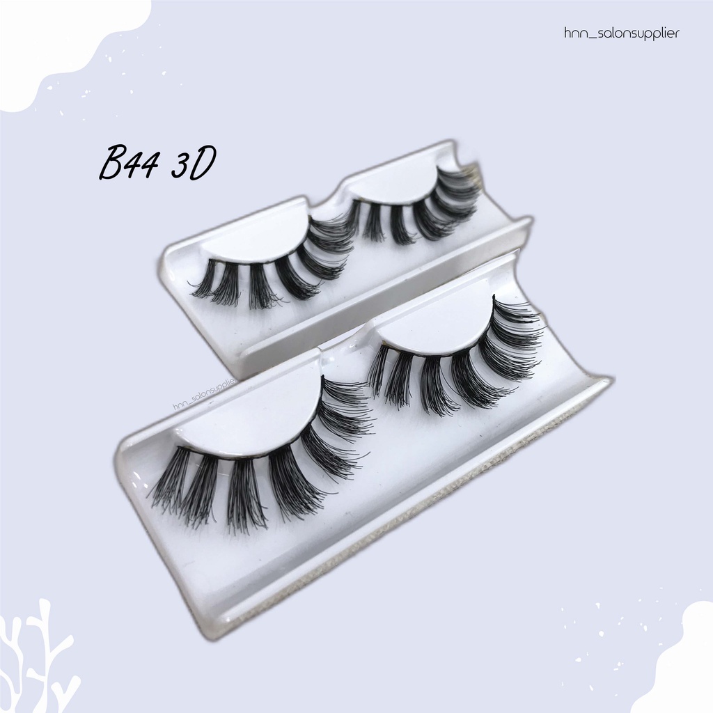 B44 3D Bulu Mata Palsu Handmade Fake Eyelash Eye Lashes Lash Artifivial Belle Eyelashes