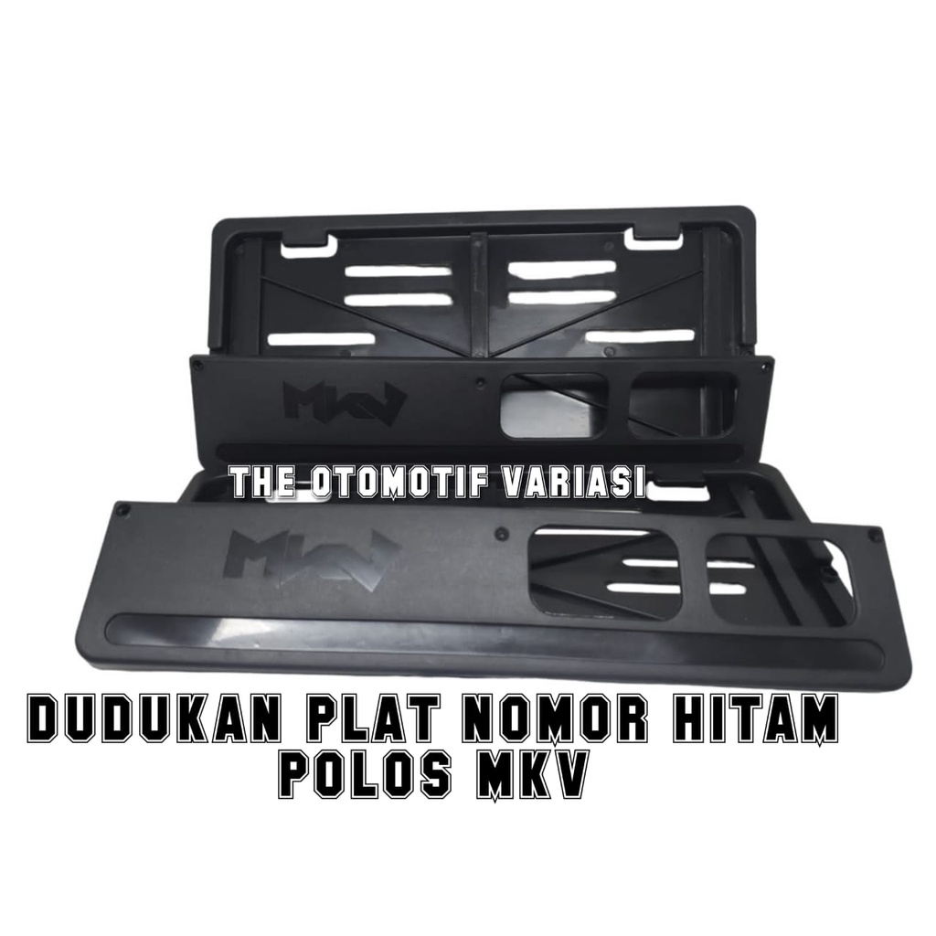 sepasang dudukan tempat plat nomor motor motif karbon bonus tutup pentil ban honda yamaha universal