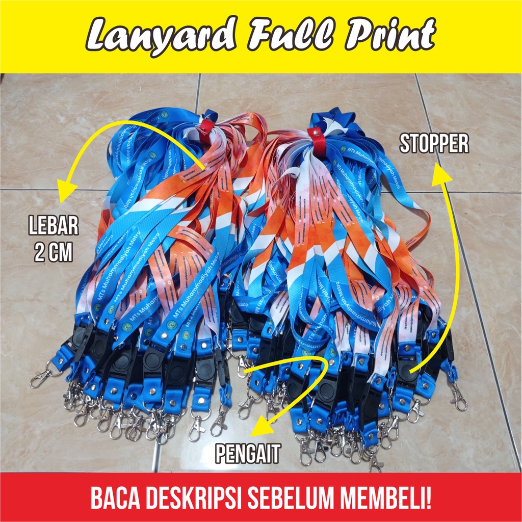 

CETAK LANYARD PRINTING CUSTOM 2 CM