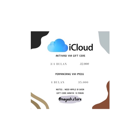 iCloud Storage 500GB 1 BULAN