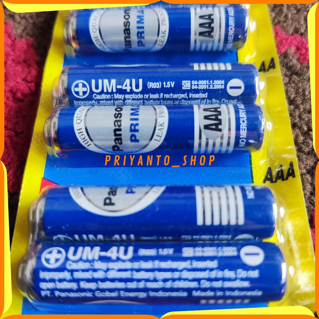 Batu Battery Batrei A3 AAA 1.5v Isi 2 Asli PRIMA Baterai Mainan Anak