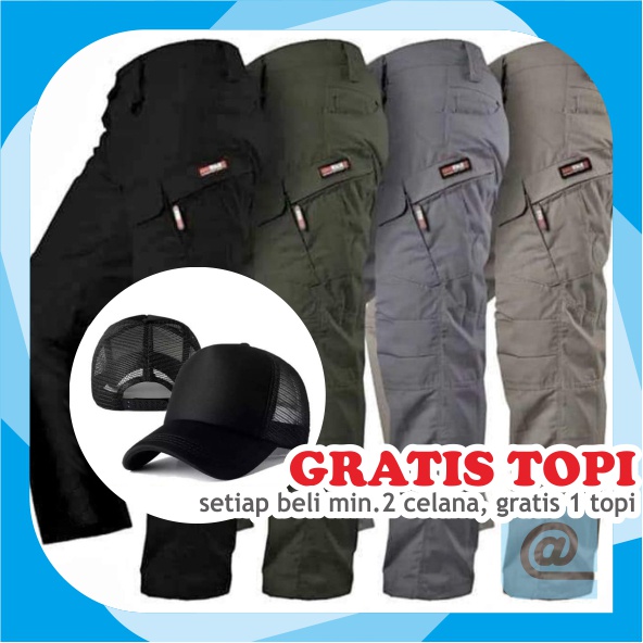 celana CARGO Panjang, Pria / Wanita, TAKTIKAL, Tactical Blackhawk, PDL, terbaru. PROMO