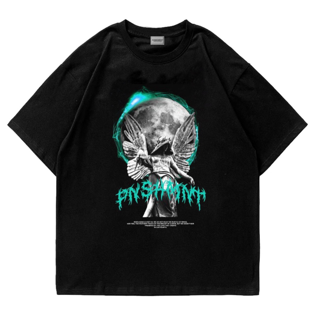 Free Striker T Shirt Pria Atasan Pria Distro Original Punihsment Pakaian Pria Wanita Oversize Hitam Terlaris