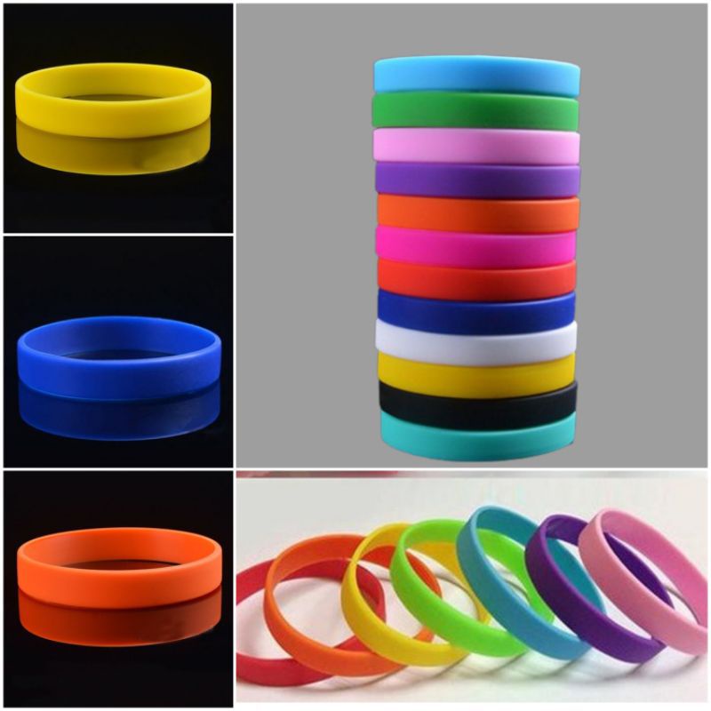 Gelang karet rubber polos gelang olahraga