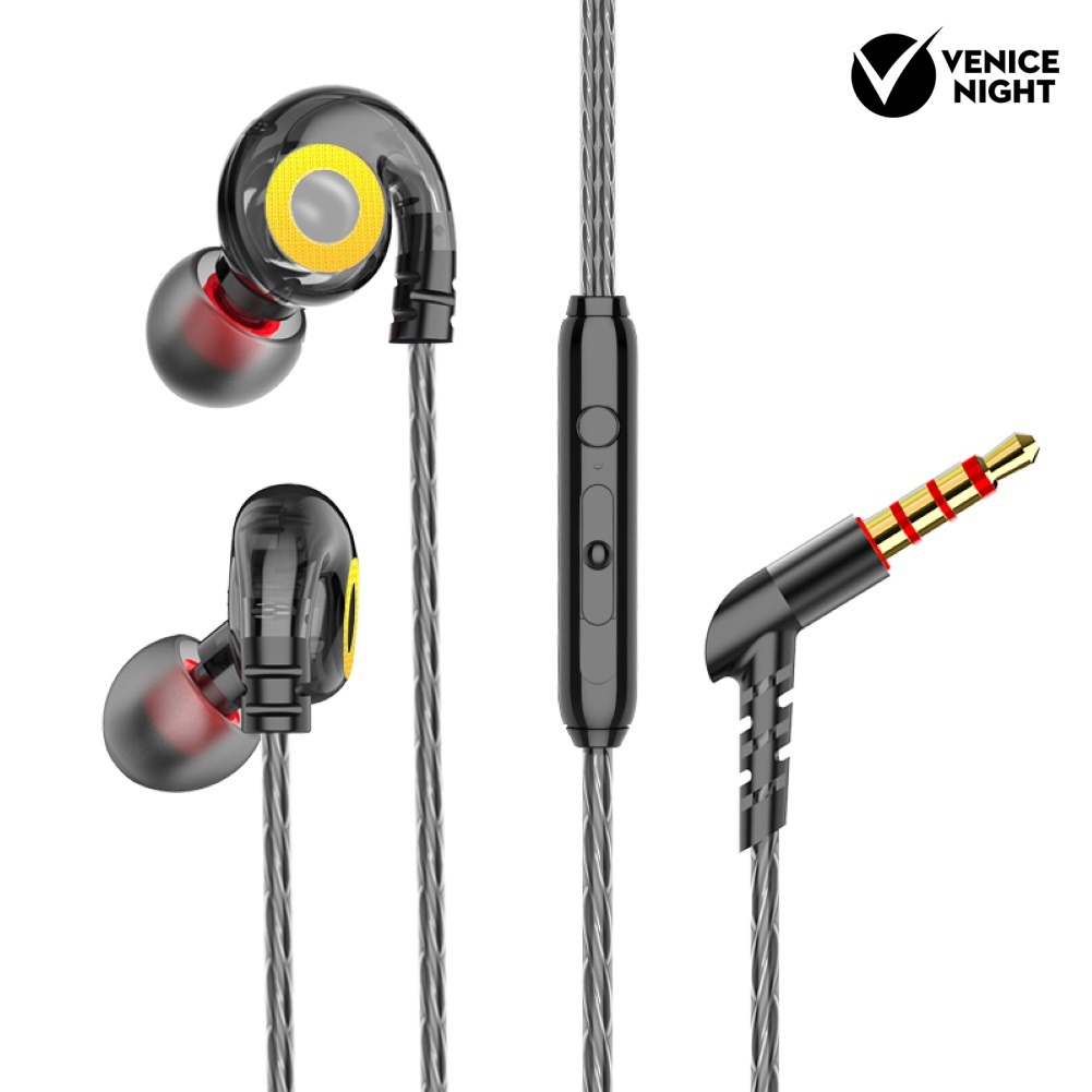 (VNEP) (Berkabel) T05 In-Ear Universal Stereo HiFi Musik Earphone Headphone dengan Mikrofon