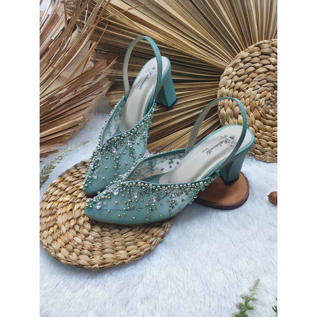 Rafaizoutfit sepatu sintya sage tali sepatu wanita heels tinggi 7cm tahu