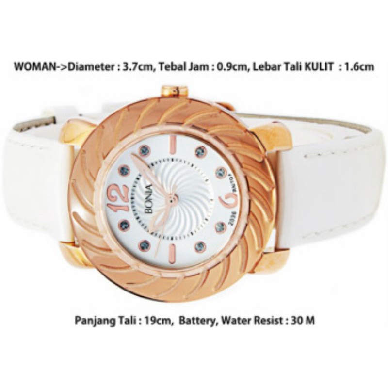 Jam Tangan Wanita  Bonia B794-2515 Jam Tangan Wanita - putih Original